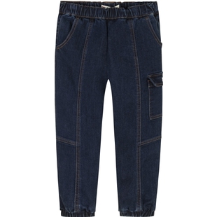 李维斯儿童装男童牛仔裤2025冬季新款大小童时尚裤子保暖棉裤百搭