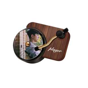 张杰唱片机香片明星周边专辑车载香水香薰摆件出风口装饰可定制