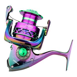炫彩无间隙纺车轮全金属线杯远投路亚轮海钓轮微物鱼轮翘嘴鲈鱼
