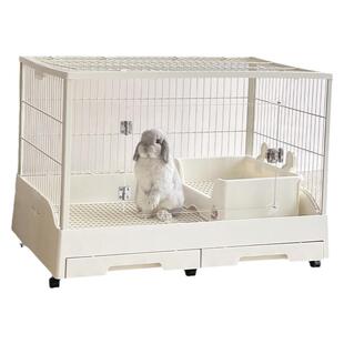 umi兔笼达洋兔笼R81r71豪华兔笼防喷尿兔笼子家用特大号亚克力笼