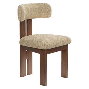 法式复古实木餐椅莫莉椅餐桌椅奶油风软包化妆靠背椅中古休闲椅子