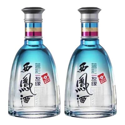 西凤酒蓝彩友缘凤香型45度450ml