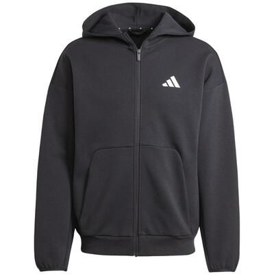 【自营】Adidas阿迪达斯男装运动休闲连帽健身训练针织夹克JI8768