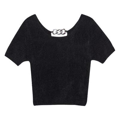 Lapargay纳帕佳短款毛衫阔腿裤套装潮2024秋冬新款时尚百搭两件套