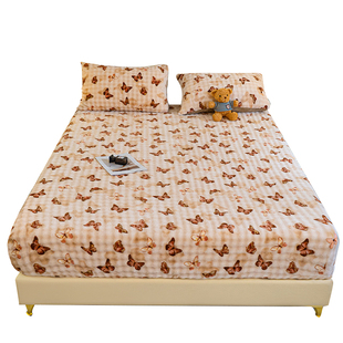 床笠秋冬加厚防滑床垫全包仿床上用品套件垫套床单加高乳胶米床