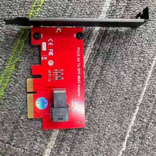 议价SFF-8643转PCI-E 4X转接卡, U2 nvme
