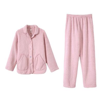 安之伴秋冬新款情侣珊瑚绒睡衣