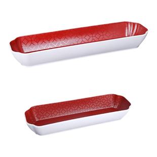 网红东北大拌菜密胺创意餐具小二下酒菜特色长条椭圆盘子凉拌菜碗