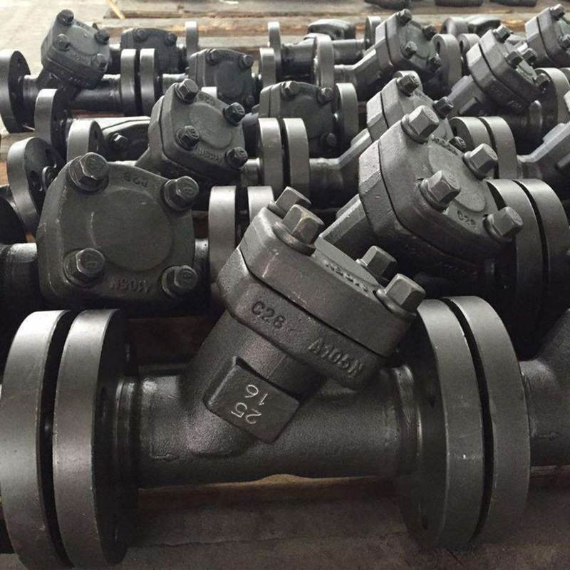 304不锈钢法兰y型过滤器GL41WH管道焊接过滤器阀门美标SY4P全通径