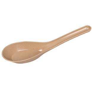 稻壳一次性勺子加厚可降解单独包装外卖甜品小汤勺圆头商用塑料勺