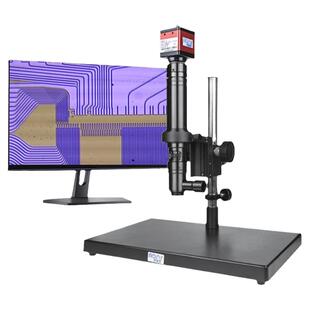 奥斯微同轴电子显微镜高清工业高速60帧手机主板维修显微镜电子产品检测接显示屏工业用