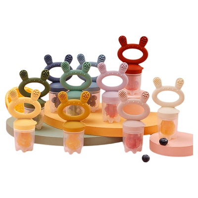 haakaa婴儿牙胶果蔬吃水果辅食器