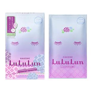 日本LuLuLun箱根地区限定紫阳花贴片面膜补水保湿水润光泽5片/盒