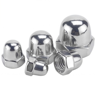 304/201不锈钢盖型螺母一整体盖型螺帽螺丝钉装饰螺母六角螺丝帽