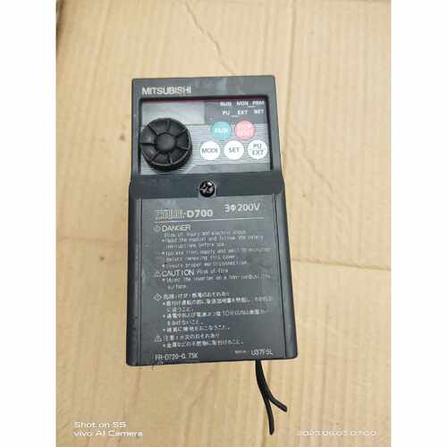 询价D740变频器 0.75kw 正常 具体成色如图