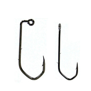 直角钩火巴斯拖钩米巴斯托钩无铅钩软饵钩黑坑野钓鲈鱼钩 5倍加强
