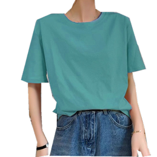 白色t恤女短袖2025年春夏新款韩版宽松简约体恤打底衫女内搭上衣