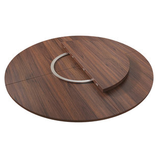 圆桌实木餐桌圆形转盘桌桌面板酒店定制折叠旋转盘大圆桌家用饭桌