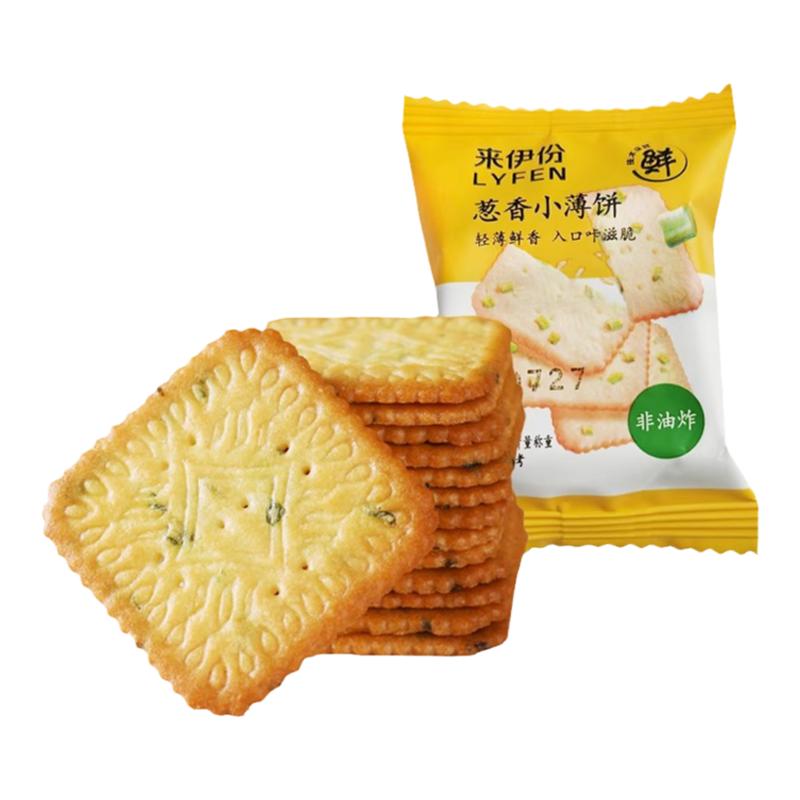 来伊份葱香小薄饼500g