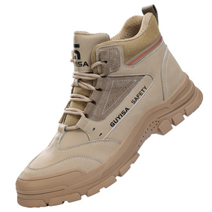 劳保鞋男款男士夏季透气防砸防刺穿高帮绝缘新型安全工作耐磨男鞋