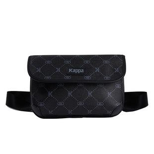 Kappa 卡帕 正品潮流胸包中性老花单肩斜挎邮差包女时尚腰包男