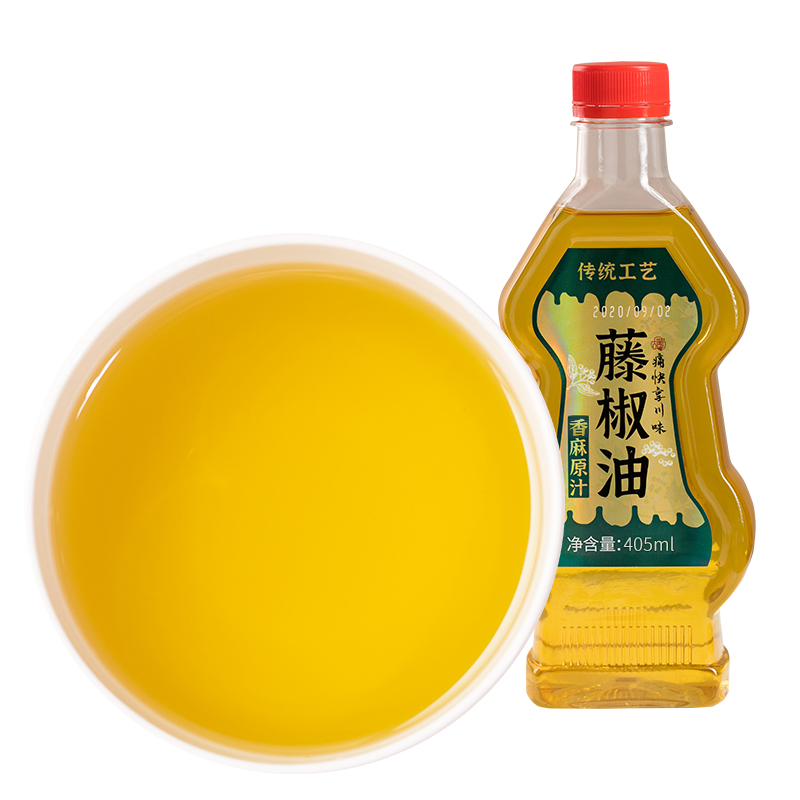 花椒油藤椒油405ml特香特麻四川正宗汉源花椒麻油家用商用凉拌菜