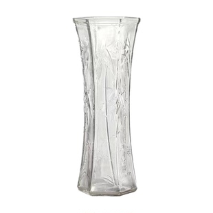 银柳红梅桃花富贵竹子龙柳米竹雪柳干枝水培养绿植物专用玻璃花瓶