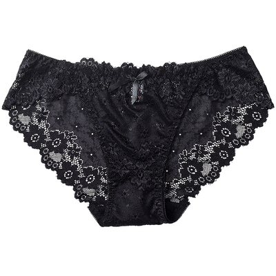 3条礼盒装性感蕾丝女士内裤