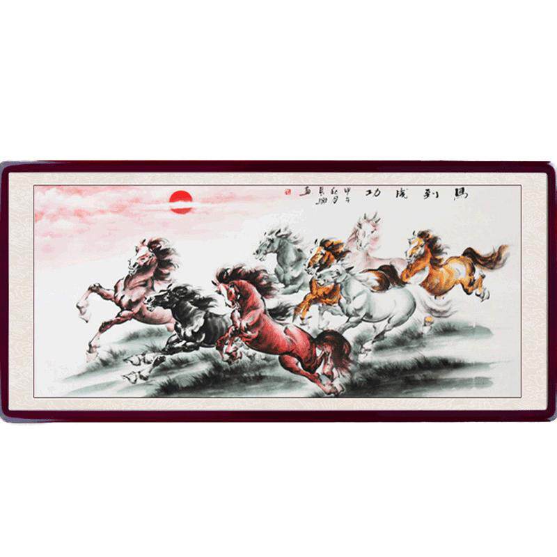 装饰画手绘国画挂画办公室字画