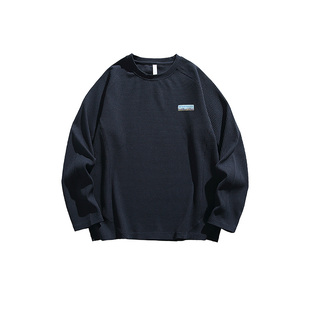 TOM TAILOR秋季圆领长袖T恤男户外透气排汗新款套头休闲男士服装