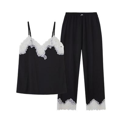 CA BRIDA【小秘密24SS】夏季新品法式蕾丝拼接莫代尔吊带套装O501
