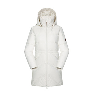 LAFUMA乐飞叶户外24秋冬新款防泼水防风透湿羽绒服女中长款防寒服