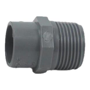 台塑南亚塑料异径外螺纹外牙直接6分1寸变径UPVC灰色PVC外丝直接