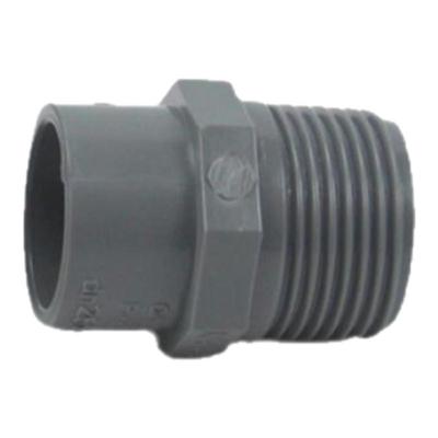 台塑南亚塑料异径外螺纹外牙直接6分1寸变径UPVC灰色PVC外丝直接