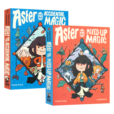 Aster and the Accidental Magic  the Mixed-Up Magic 阿斯特的魔法奇遇 魔法大乱斗 漫画读物 英文课外读物 英文原版进口图书
