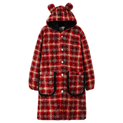 珊瑚绒夹棉面料+不起球不褪色