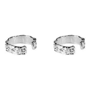 设计师耳环男痞帅无耳洞男生不规则肌理感百搭男款日常独特耳骨夹