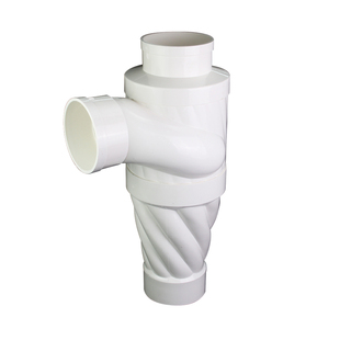 降噪内螺旋特殊单立管110旋流器消音三通接可调预埋件pvc排水管件