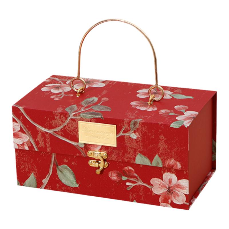 輕奢感小眾喜糖成品含糖伴手禮結(jié)婚訂婚回禮專用高端手提套裝禮盒