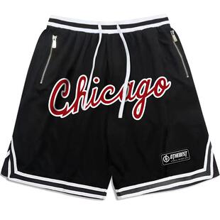 MIRACLE KILL潮牌Chicago芝加哥限定款印花篮球休闲运动短裤男女