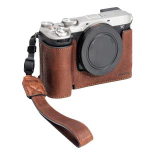 索尼a7c2保护套相机包zve10皮套a6700底座配件套装