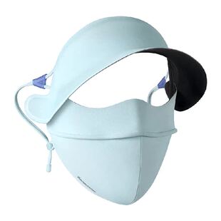 蕉下暴晒帽檐脸基尼女夏全遮光冰丝防紫外线口罩凉感医美防晒面罩