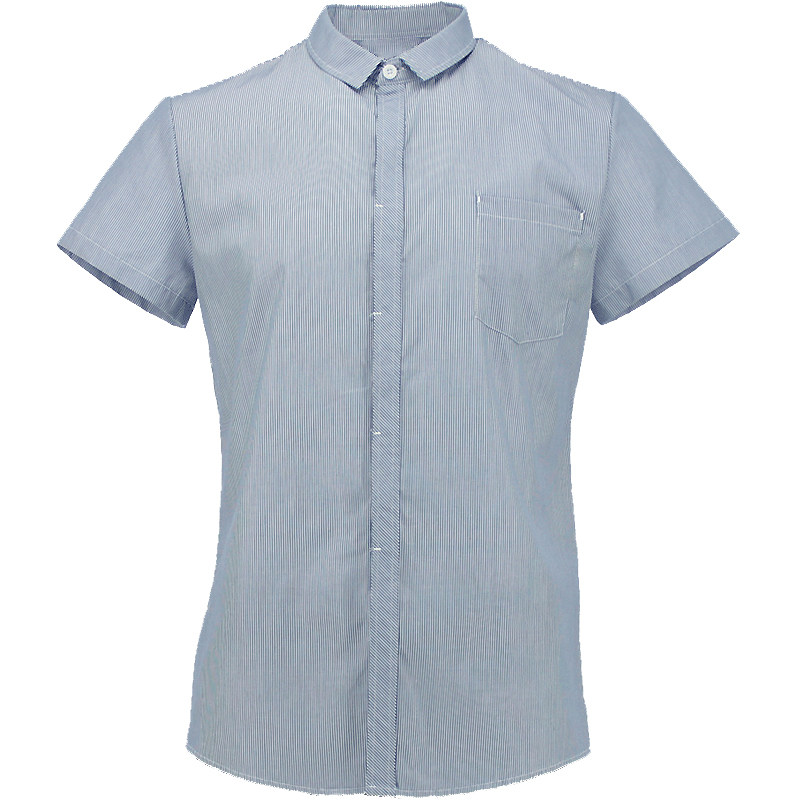 夏季清爽服务员工作服短袖女酒店餐厅咖啡厅饭店餐饮服务员男上衣