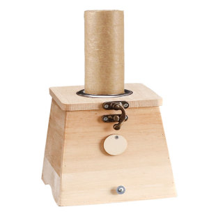 雷火灸器具4cm木制艾灸盒子罐仪器家用灭火筒艾条熏灸工具随身灸