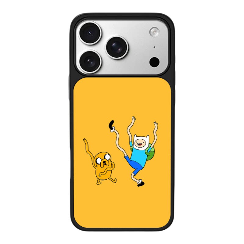 探险活宝 Finn 杰克卡通适用于苹果17promax新款手机壳iPhone air/16pro/15plus14玻璃13pro手机套冰感小米17