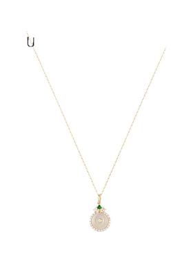 AJIDOU阿吉豆项链女925银吊坠银玉髓专柜同款锁骨链颈链