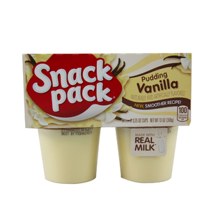 Snack Pack Pudding美国进口木薯香草巧克力布丁非固体糊糊装368g