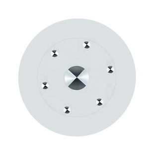 餐桌转盘家用钢化玻璃酒店旋转饭桌圆形台面实木加厚圆桌玻璃底座