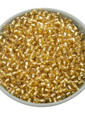 2/3/4mm金色灌银米珠20克diy散珠