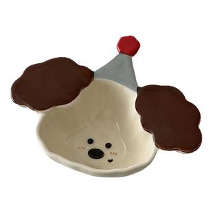 糖小姐 可爱卡通陶瓷碗家用韩国ins风小料碗蘸酱调料碗火锅麻酱碗